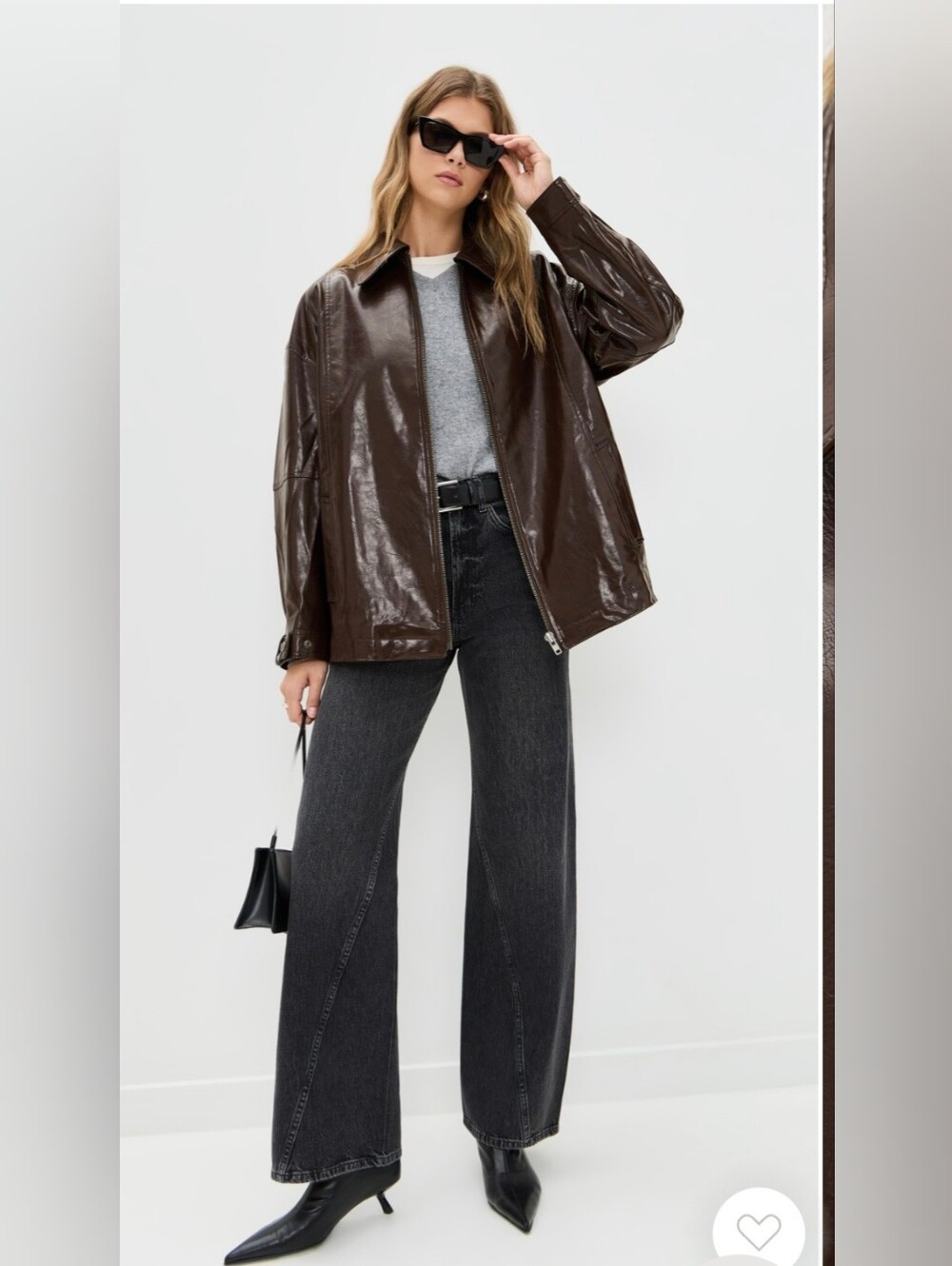 Size S Free People Sloane Faux Leather Jaccket